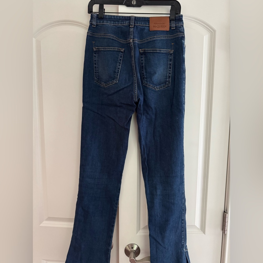 Alexander McQueen Dark Blue Boot Cut Jeans